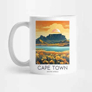 A Pop Art Travel Print of Cape Town - South Africa Mug